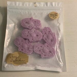 Handmade Lavender Scented Soy Wax Melts /5 Big Hamsa Hand Shaped